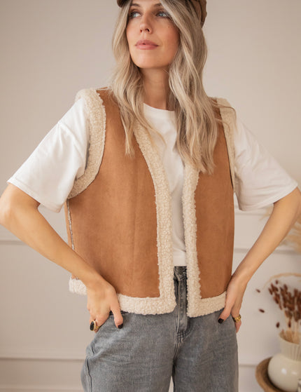 Toya Teddy Camel - Jacket/vest