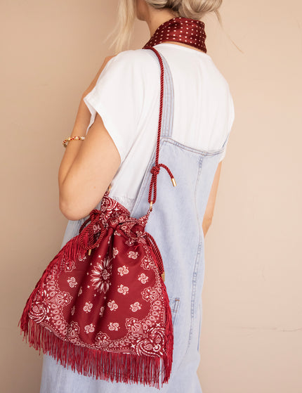 Handtasche - Bandana Bag - Bordeaux
