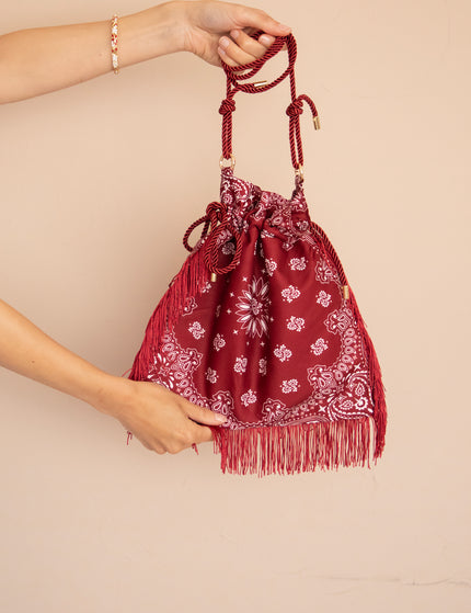 Handtasche - Bandana Bag - Bordeaux