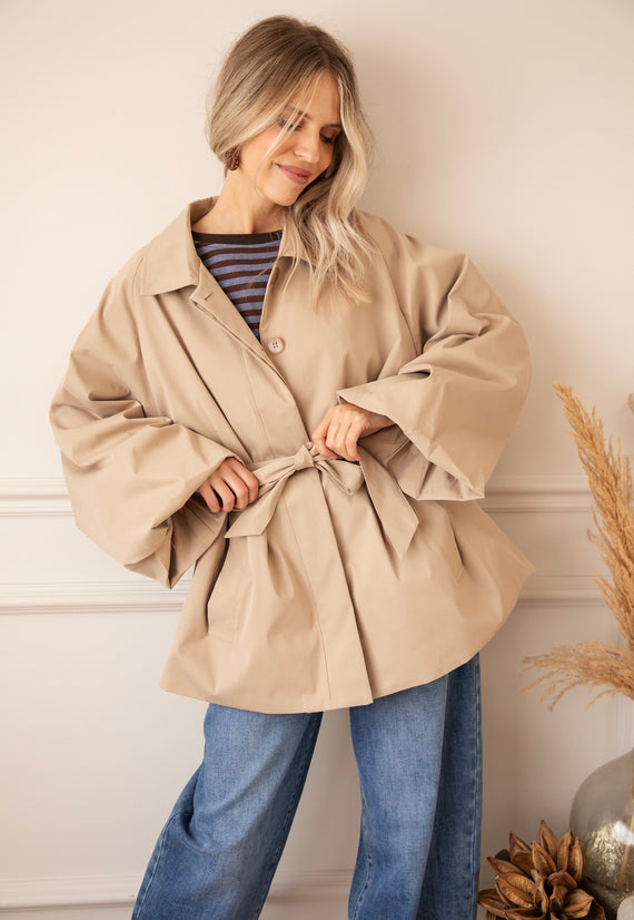 Tie The Trench Soft Taupe - Jacket