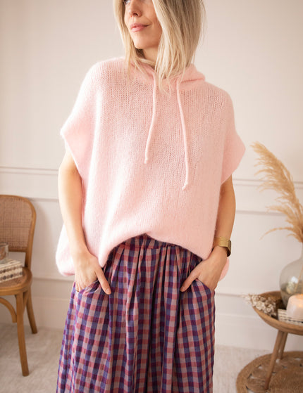 Sleeveless Ease Baby Pink - Sweater