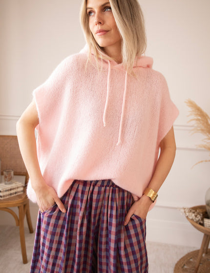 Sleeveless Ease Baby Pink - Sweater