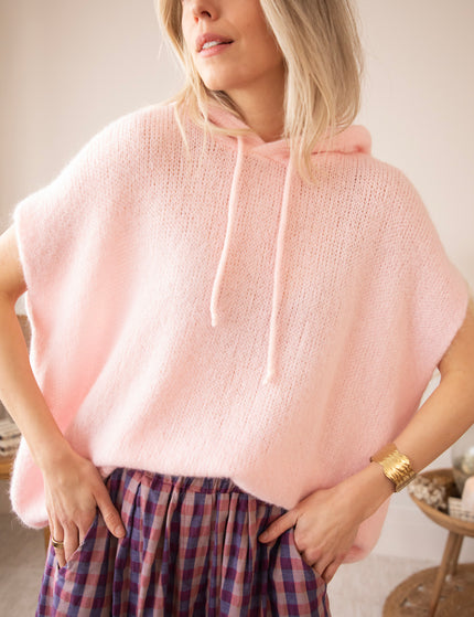 Sleeveless Ease Baby Pink - Sweater