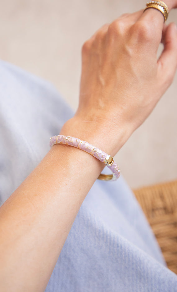 Bloom Bangle Lilac/Soft Pink - Bracelet