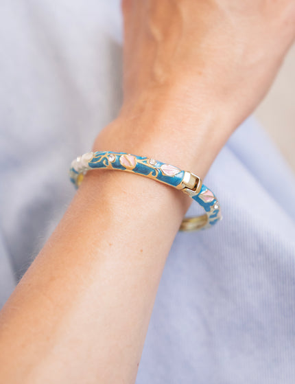 Bloom Bangle Blue/Soft Pink - Bracelet