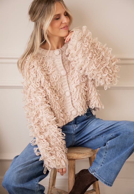 Soft Chaos Nude - Cardigan