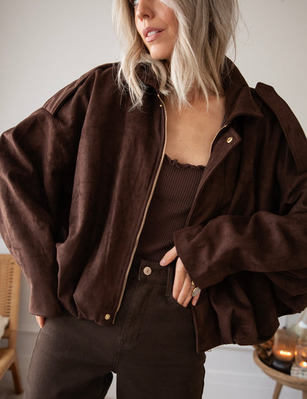 Bowie Suede Choco - Jacket