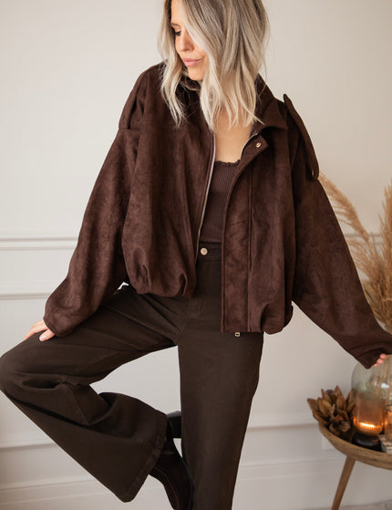 Bowie Suede Choco - Jacket