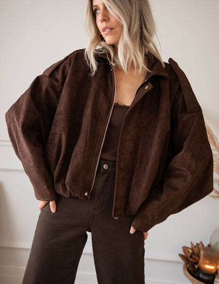 Bowie Suede Choco - Jacket