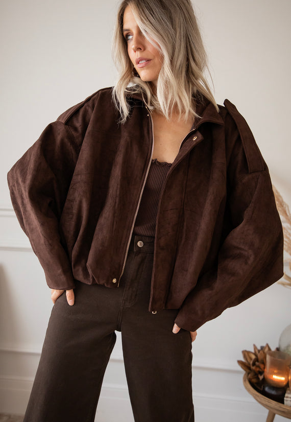Jacke - Bowie Suede - Choco