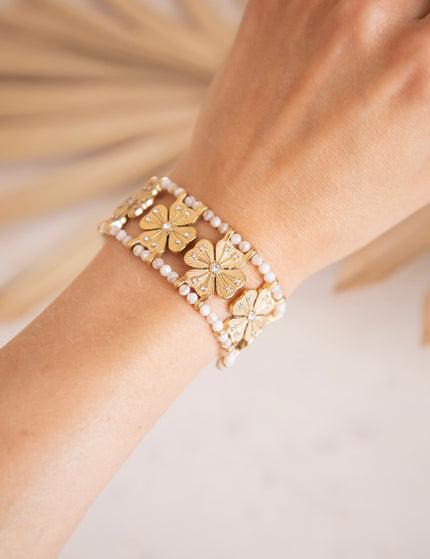 Armband - Precious Petals - Perlmutt/Gold