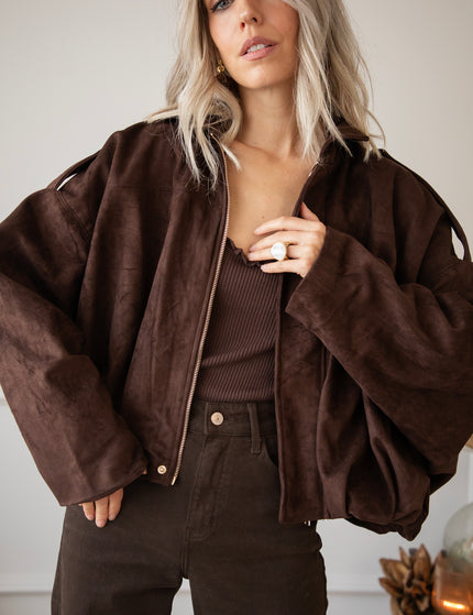 Bowie Suede Choco - Jacket
