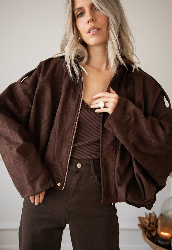 Jacke - Bowie Suede - Choco