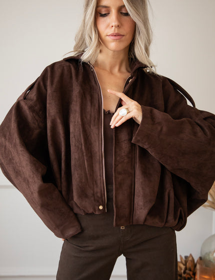 Bowie Suede Choco - Jacket