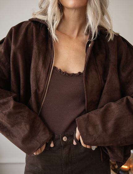Bowie Suede Choco - Jacket