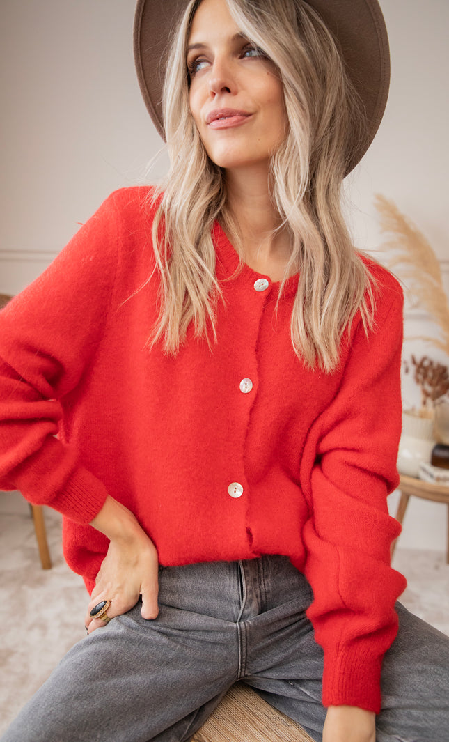 Zaya Red - Cardigan