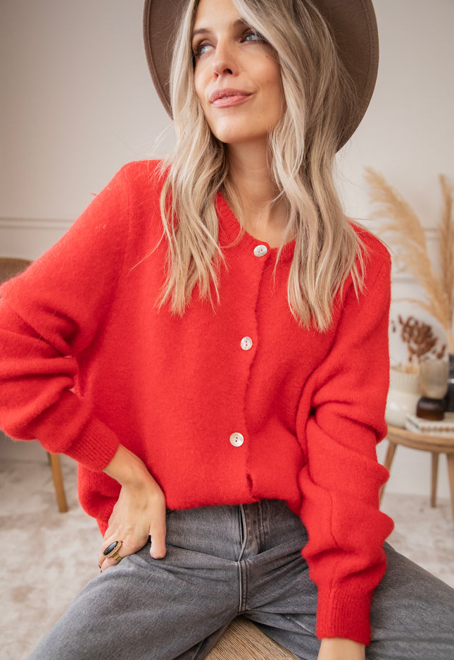 Zaya Red - Cardigan