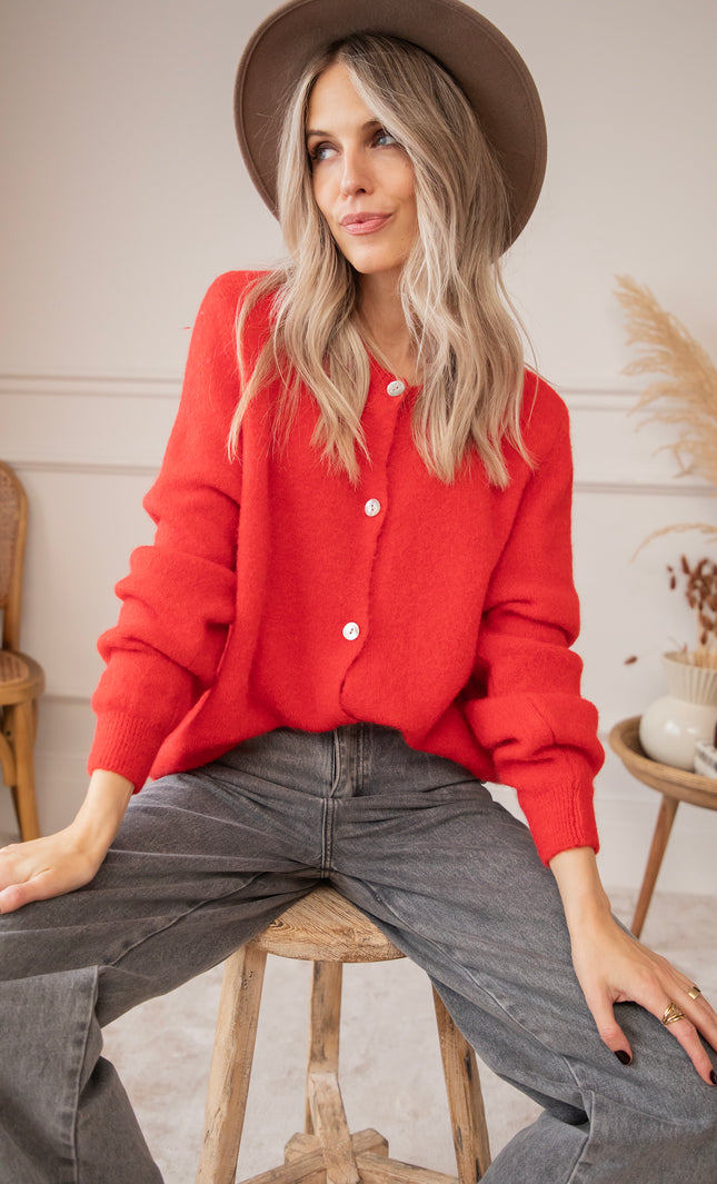 Zaya Red - Cardigan