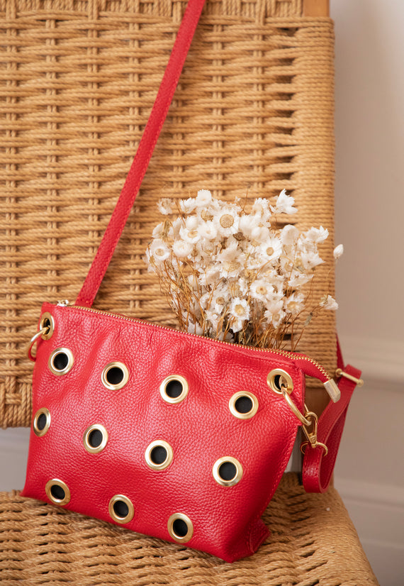 Leather Rebel Red - Handbag