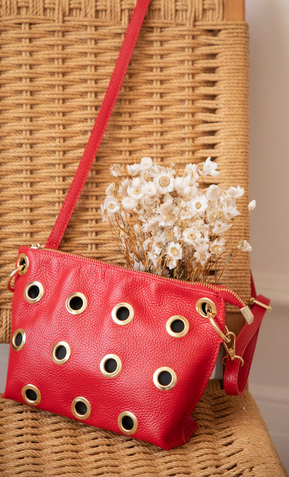 Leather Rebel Red - Handtas