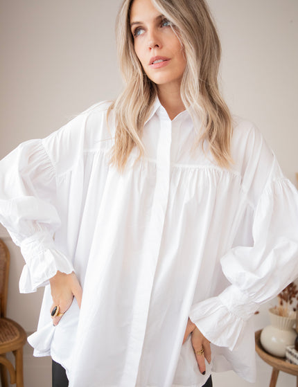 Lucinda Loose White - Blouse