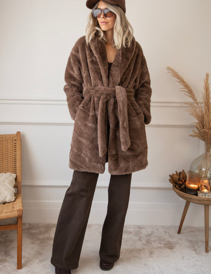 Fur & Fab Choco - Coat