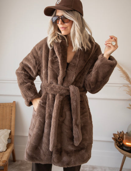 Fur & Fab Choco - Coat