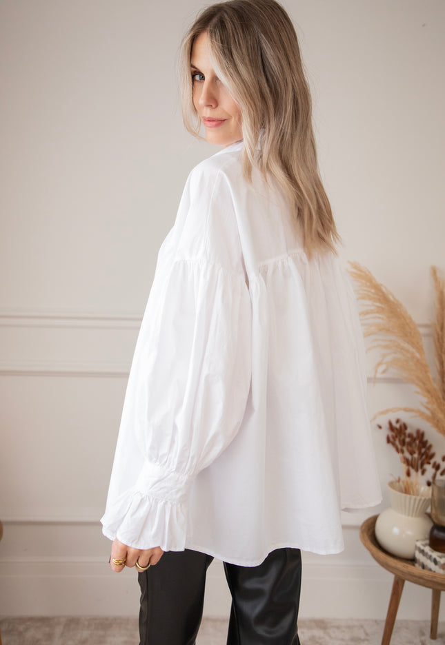 Lucinda Loose White - Blouse