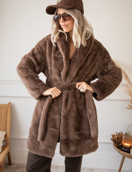 Fur & Fab Choco - Coat