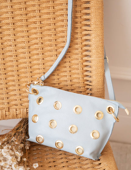 Leather Rebel Soft Blue - Handbag