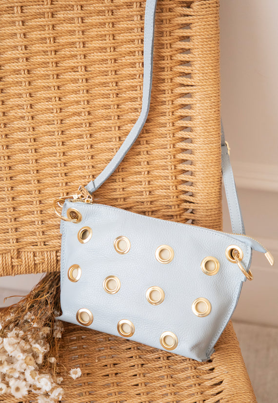 Leather Rebel Soft Blue - Handbag