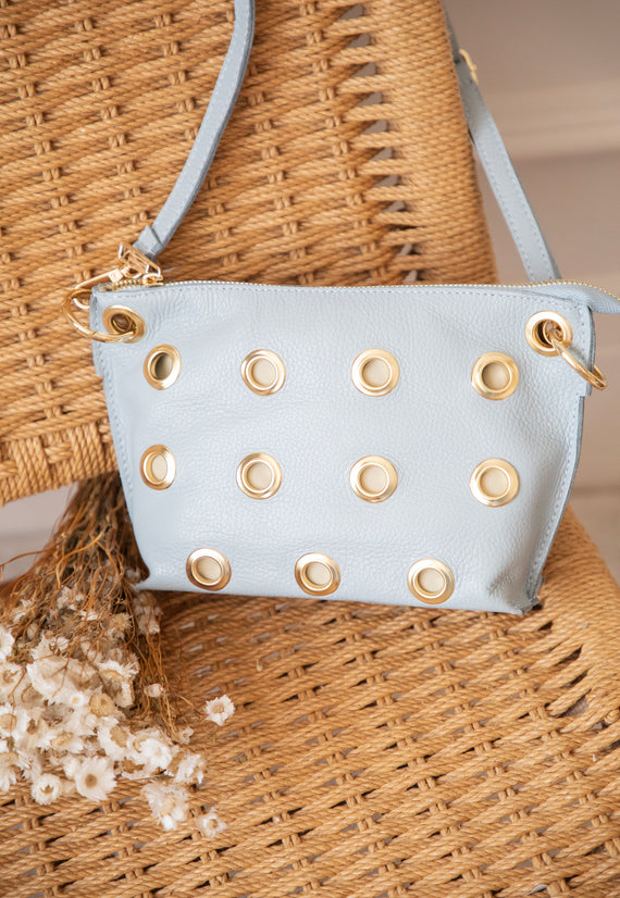 Leather Rebel Soft Blue - Handbag