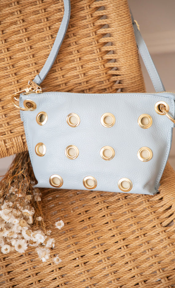 Leather Rebel Soft Blue - Handtas