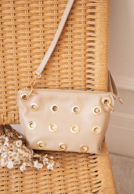 Leather Rebel Beige - Handbag