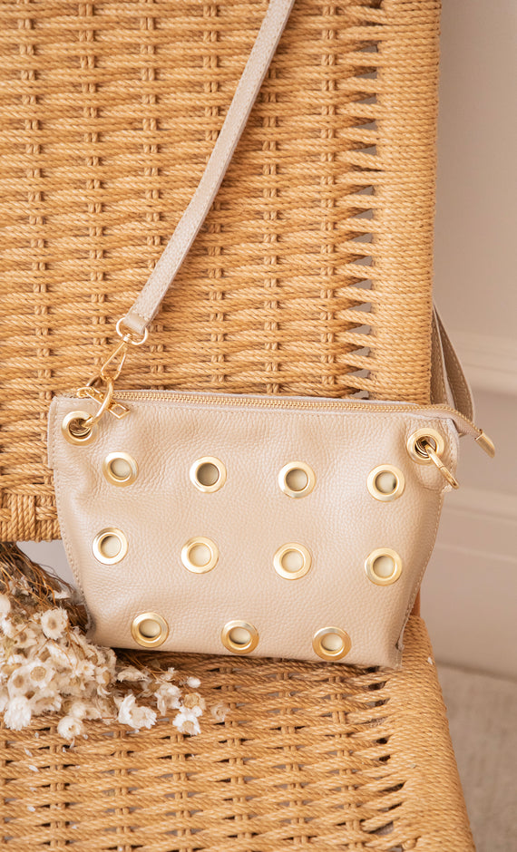 Leather Rebel Beige - Handtas