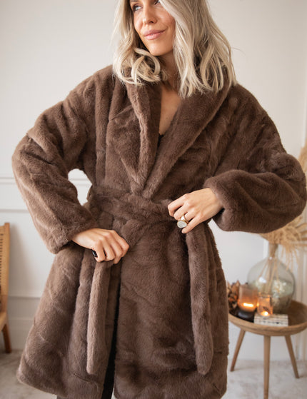 Fur & Fab Choco - Coat