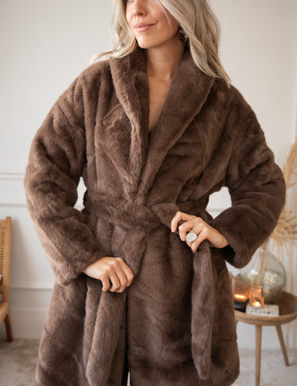 Fur & Fab Choco - Coat