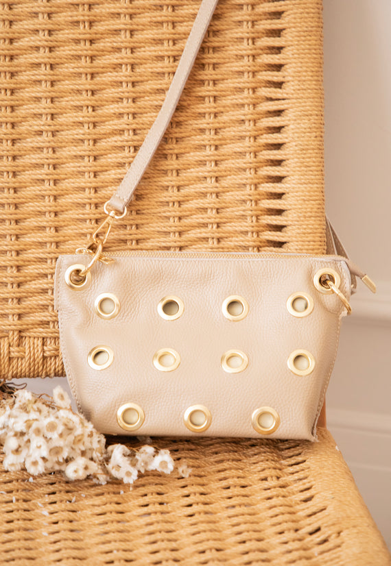 Leather Rebel Beige - Handbag