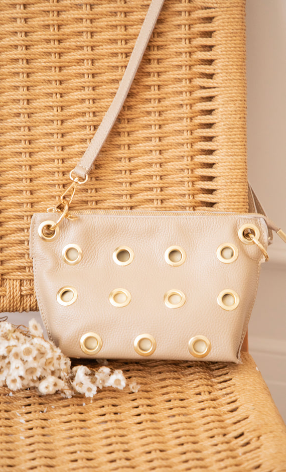 Leather Rebel Beige - Handtas