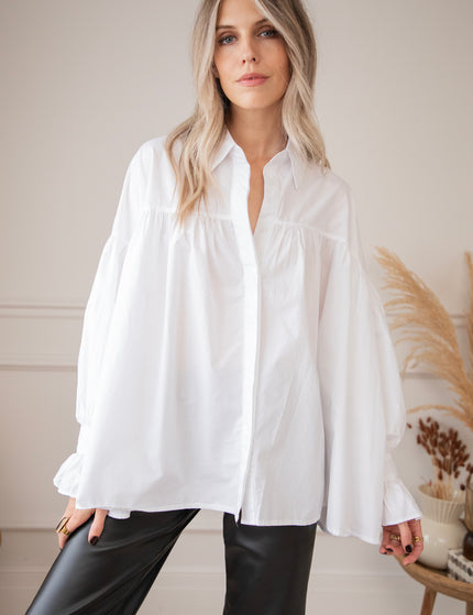 Lucinda Loose White - Blouse