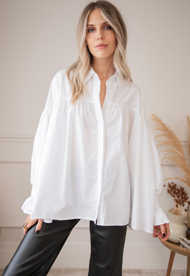 Lucinda Loose White - Blouse