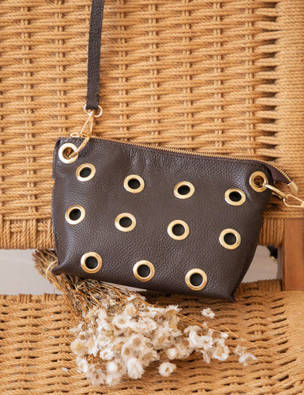Leather Rebel Choco - Handbag