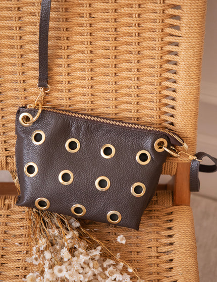 Leather Rebel Choco - Handbag