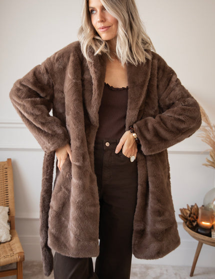 Fur & Fab Choco - Coat