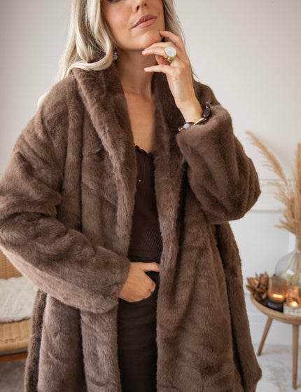 Fur & Fab Choco - Coat