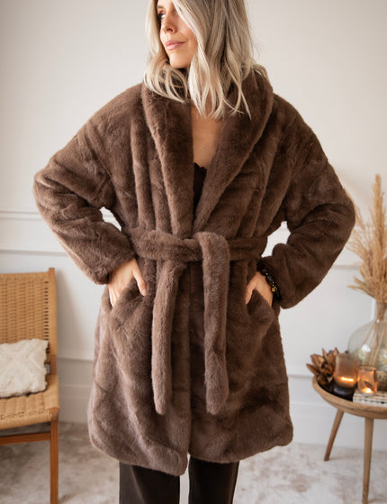 Fur & Fab Choco - Coat