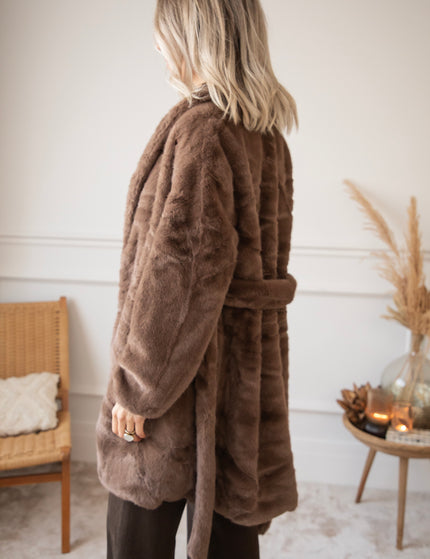 Fur & Fab Choco - Coat