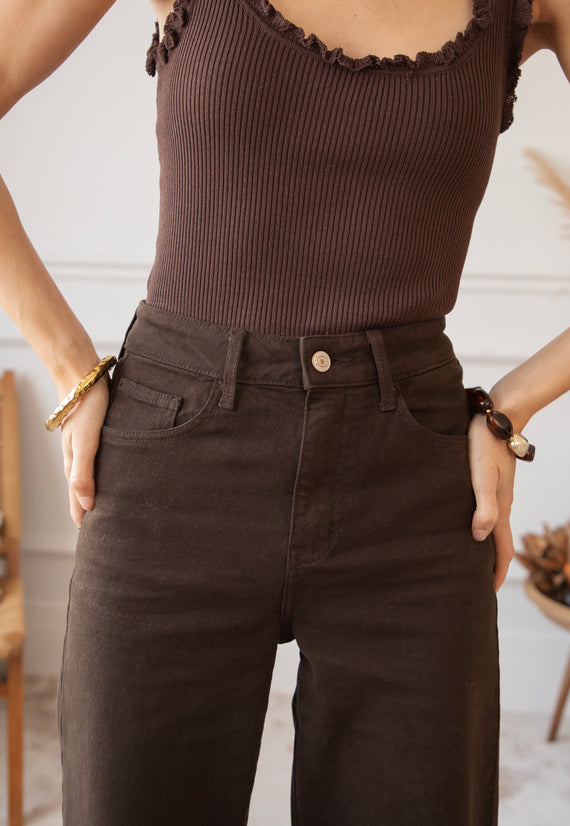 Gabriëlla Wide Choco - Jeans