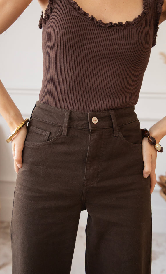 Gabriëlla Wide Choco - Jeans
