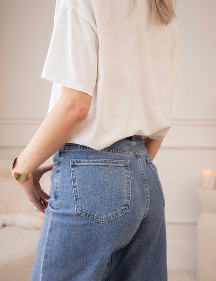 Wide Wildflower Blue - Jeans